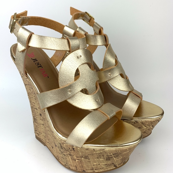 Brand new Justfab platform wedge sandals shoes - Picture 2 of 5